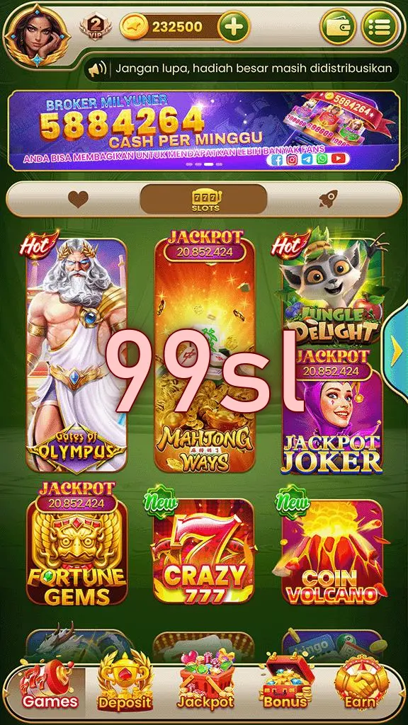 99sl Tangkapan Layar Resmi APK